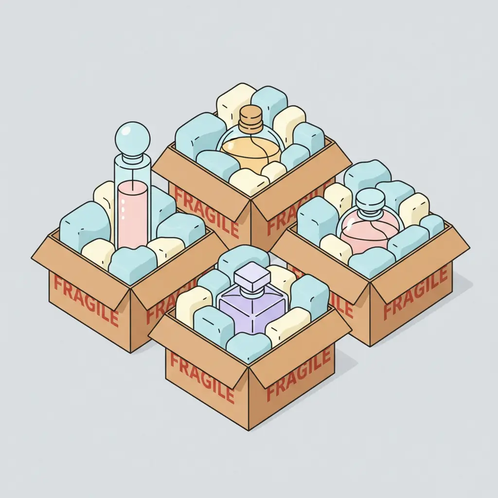 How to Pack Perfume Bottles for Moving